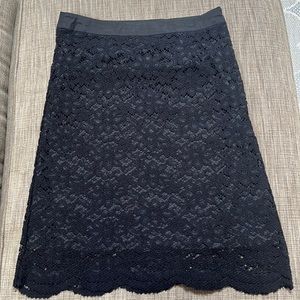 Black lace pencil skirt by Trulli
